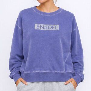 Snidel‎ Graphic Pullover Sweater Blue Small